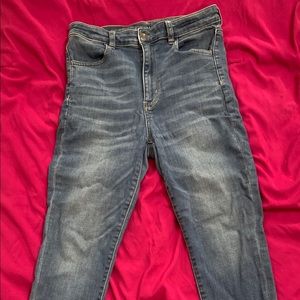 American Eagle Hi rise Jegging 12 extra short.